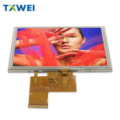 Hoge helderheid 550nits IPS LCD-paneel 800x480 5 inch TFT LCD-scherm