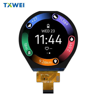 3.4 inch cirkelvormig full-color TFT-LCD-scherm aangepast aanraakscherm