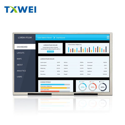 10,1 inch industriële TFT-display 350 neten LVDS-interface met 8 bits 1280 * 800 pixel