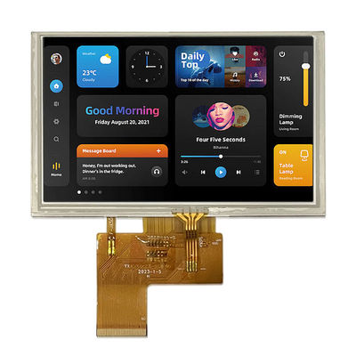 5-inch TFT-LCD-scherm IPS/TN 800 * 480 High-definition RGB-poort 40PIN Hoge helderheid Aanpasbaar