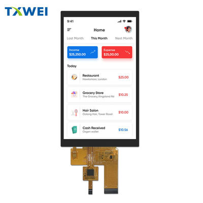 5-inch TFT-LCD-scherm 720 * 1280 HD met capacitieve touchscreen 40pin interface LVDS verticaal scherm