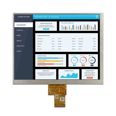 8,0-inch High Definition IPS Auto Navigatie LCD-scherm met 1024*768 pixels en breed temperatuurbereik