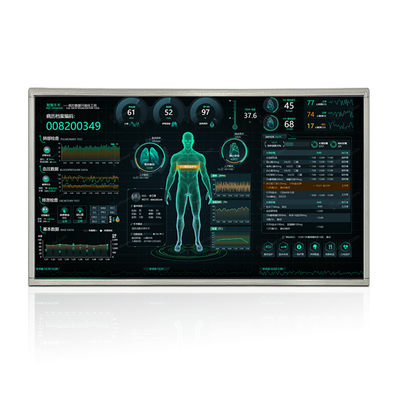 32 inch 1920x1080 Hoge helderheid LCD-displaymodule Buitenwijde temperatuur LVDS-interface